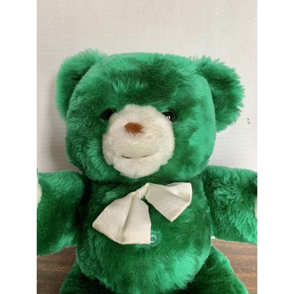 Rare Green Princess Soft Toys Teddy Bear Plush Stuffed Animal SOFT 16” Bow Tie - Picture 2 of 7